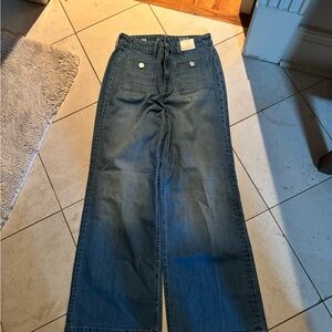 J. Crew Indigo Wide Leg Women's Jeans